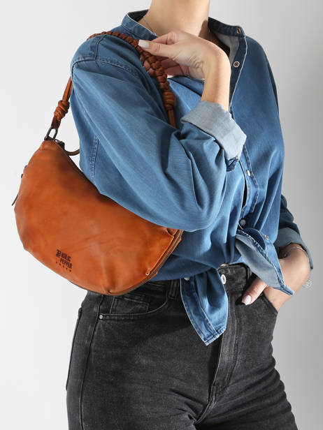 Cross Body Tas Tokyo Leder Basilic pepper Bruin tokyo BTOK02 ander zicht 1