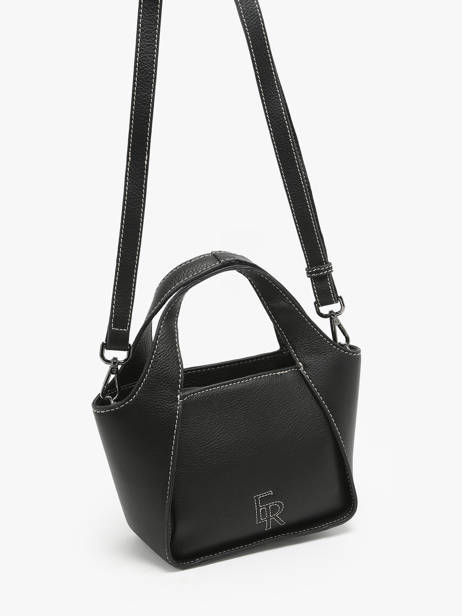 Cross Body Tas S Foudre Leder Etrier Zwart foudre EFOD107S ander zicht 2