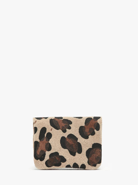 Portemonnee Leder Milano Beige velvet leopardo VL23092 ander zicht 2