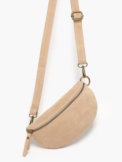 Heuptasje Milano Beige velvet VE19091 ander zicht 2