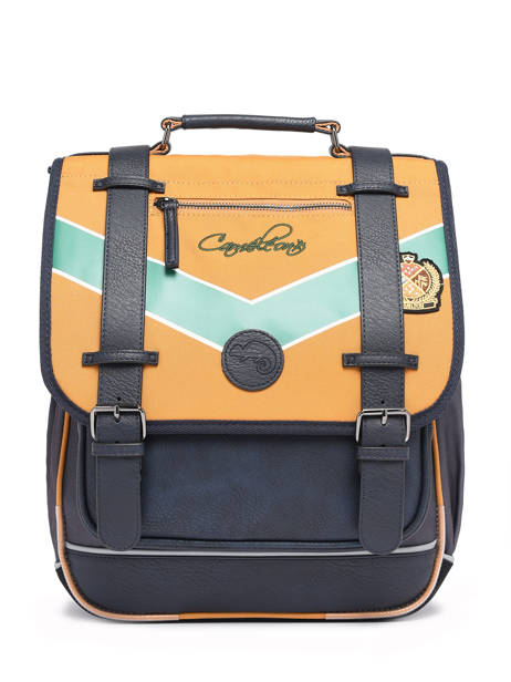 Rugzak 2 Compartimenten Cameleon Geel vintage urban PBVBSD39 ander zicht 7