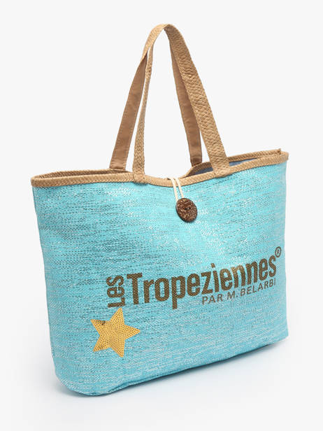 Schoudertas Panama Papier Les tropeziennes Groen panama TZ01 ander zicht 2