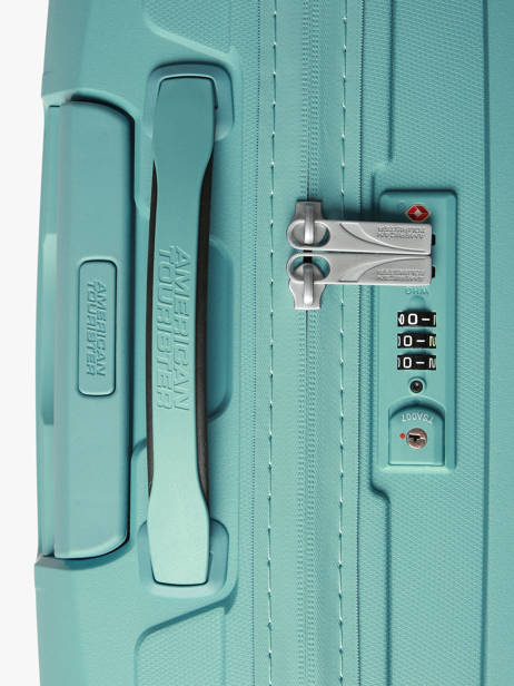 Harde Reiskoffer Airconic American tourister Blauw airconic 88G002 ander zicht 1
