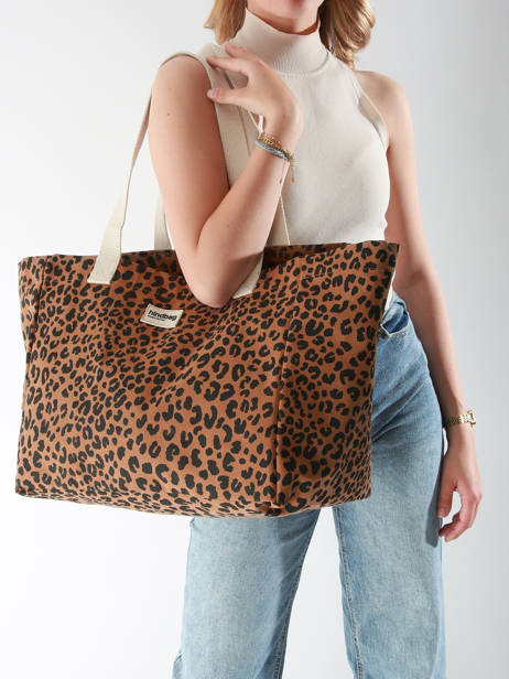 Schoudertas Leopard Hindbag Bruin leopard LE ander zicht 1