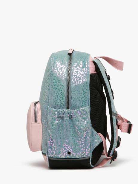 Rugzak 1 Compartiment Cameleon Blauw vintage fantasy SD33 ander zicht 2