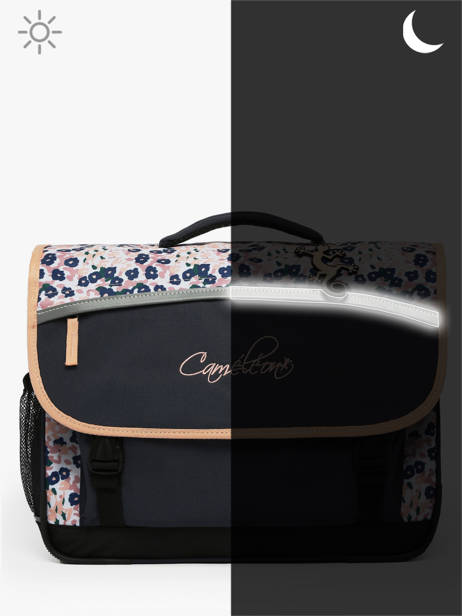 Boekentas Kind 3 Compartimenten Cameleon Blauw actual CA41 ander zicht 7