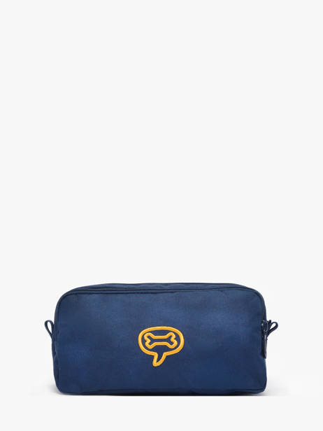 Pennenzak 3 Compartimenten Stones and bones Blauw boys B ander zicht 2