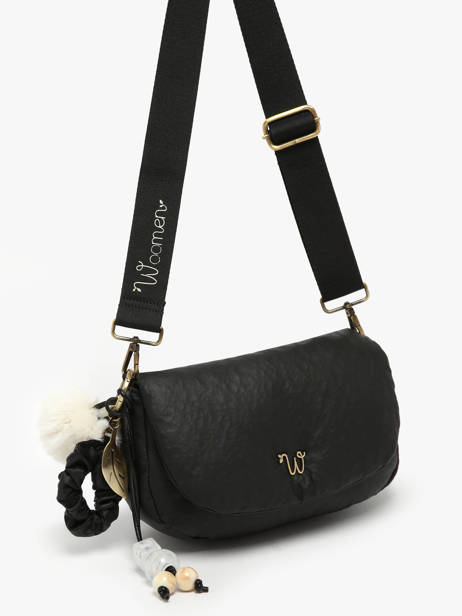 Cross Body Tas S Alizier Woomen Zwart alizier WALI03 ander zicht 2