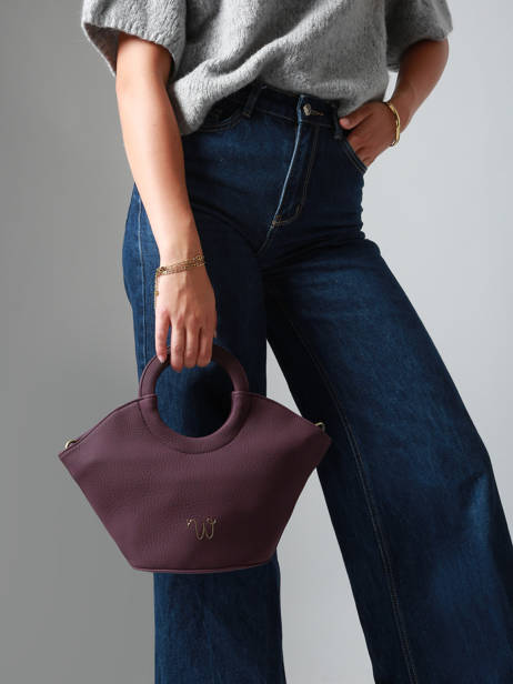 Cross Body Tas S Neflier Woomen Violet neflier WNEF02 ander zicht 1