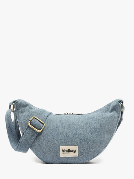 Cross Body Tas Denim Katoen Hindbag Blauw denim DE