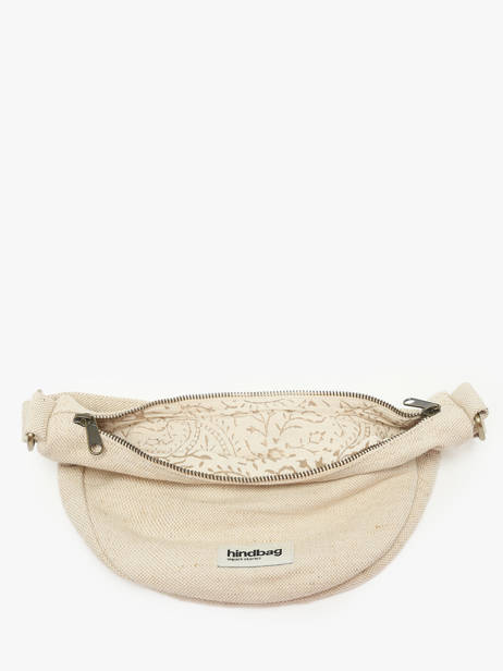 Cross Body Tas Jute Katoen Hindbag Beige jute JU ander zicht 2