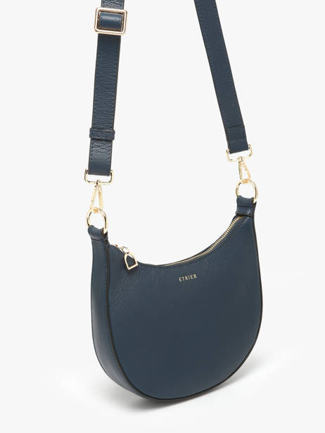Cross Body Tas S Tradition Leder Etrier Blauw tradition ETRA102S ander zicht 1