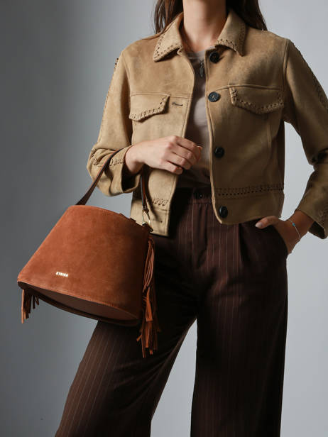 Cross Body Tas Country Leder Etrier Bruin country ECOU161M ander zicht 1