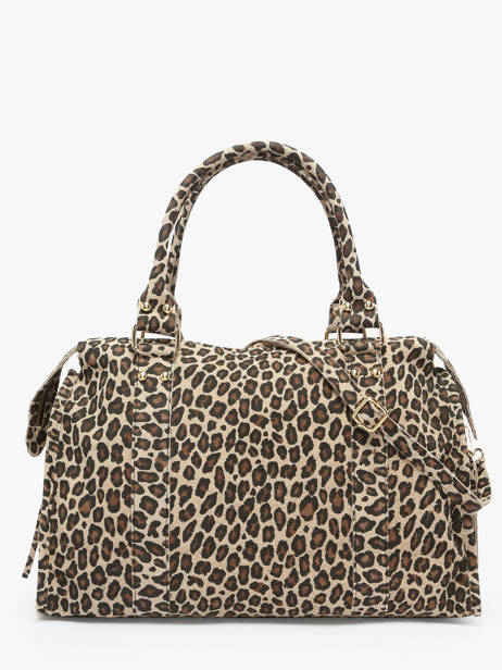 Schoudertas Velvet Leopardo Leder Milano Beige velvet leopardo VL24095 ander zicht 4