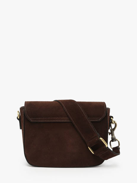 Cross Body Tas Velvet Leder Milano Bruin velvet VE260611 ander zicht 4