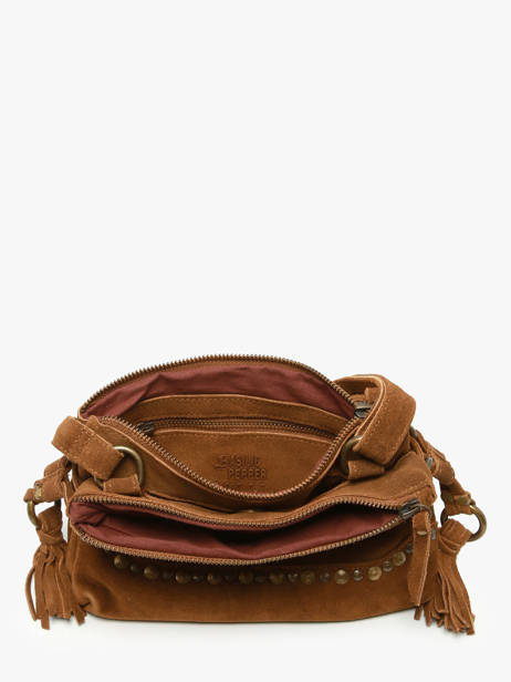 Cross Body Tas Houston Leder Basilic pepper Bruin houston BHOU82 ander zicht 3