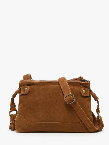 Cross Body Tas Houston Leder Basilic pepper Bruin houston BHOU82 ander zicht 4