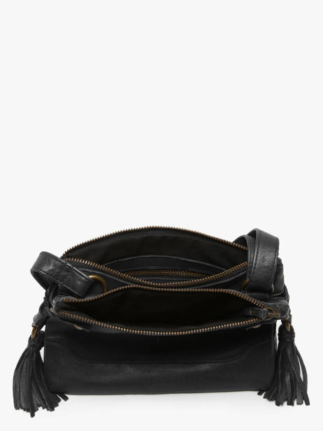 Cross Body Tas Cow Leder Basilic pepper Zwart cow BCOW82 ander zicht 3