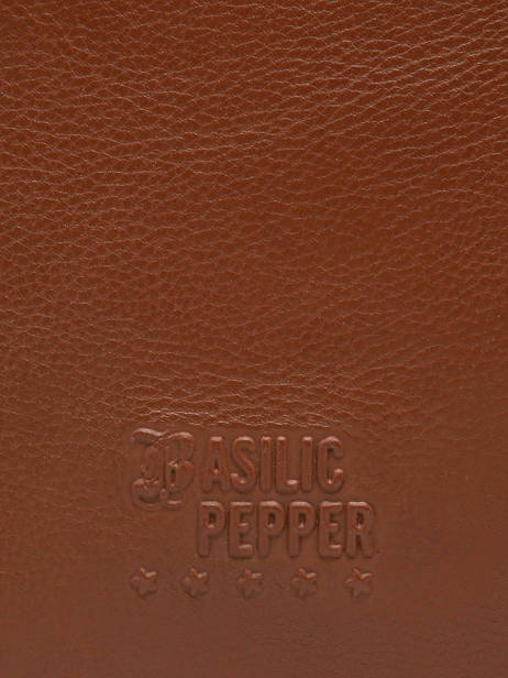 Schoudertas Cow Leder Basilic pepper Bruin cow BCOW80 ander zicht 5