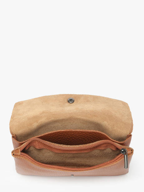 Cross Body Tas Caviar Leder Milano Oranje caviar CA23067 ander zicht 3
