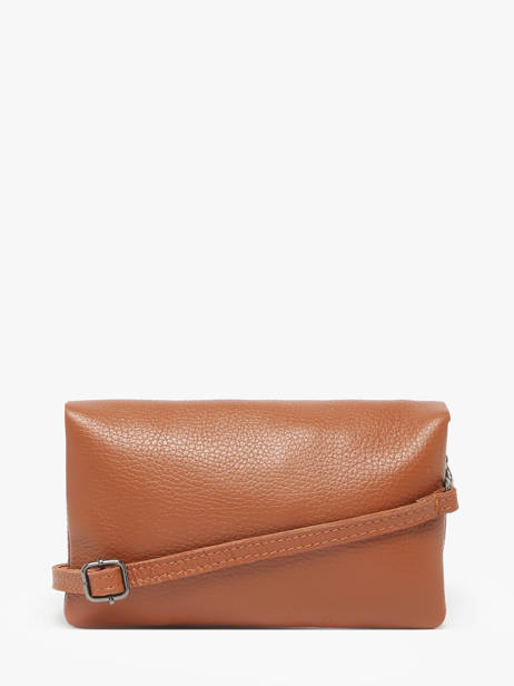 Cross Body Tas Caviar Leder Milano Oranje caviar CA23067 ander zicht 4