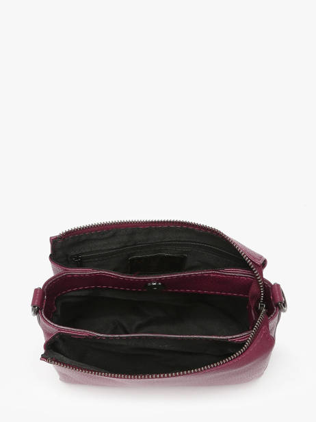 Cross Body Tas Caviar Leder Milano Rood caviar CA25065 ander zicht 3