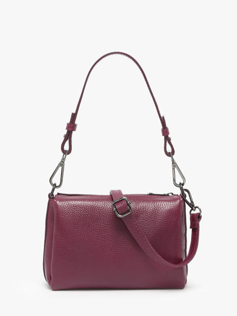 Cross Body Tas Caviar Leder Milano Rood caviar CA25065 ander zicht 4