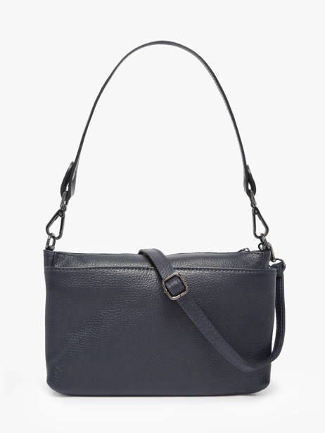 Cross Body Tas Caviar Leder Milano Blauw caviar CA25066 ander zicht 4