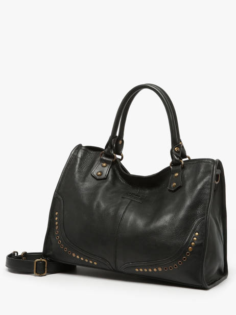 Handtassen Glam Eyelet Leder Basilic pepper Zwart glam eyelet BGLE31 ander zicht 2