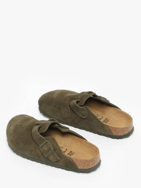 Slippers Uit Leder Birkenstock Groen women 1024714 ander zicht 2
