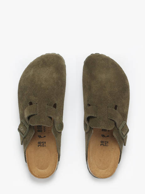 Slippers Uit Leder Birkenstock Groen women 1024714 ander zicht 3