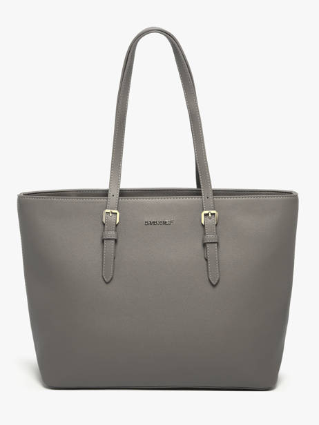 Schoudertas A4 Formaat Saffiano David jones Grijs saffiano 3
