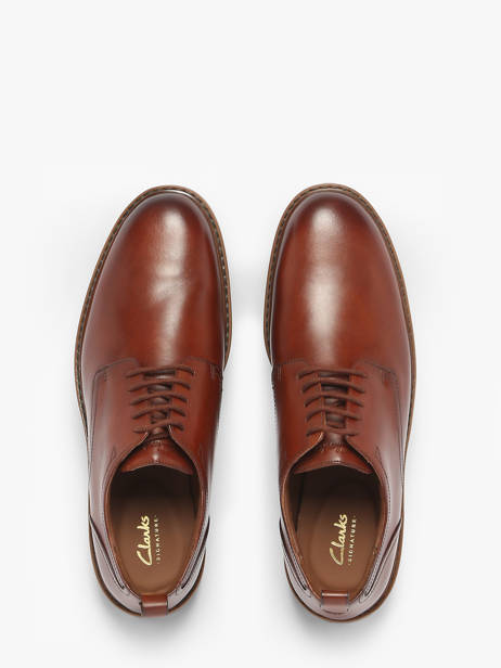 Derby Veterschoenen Uit Leder Clarks Bruin men 26183252 ander zicht 3