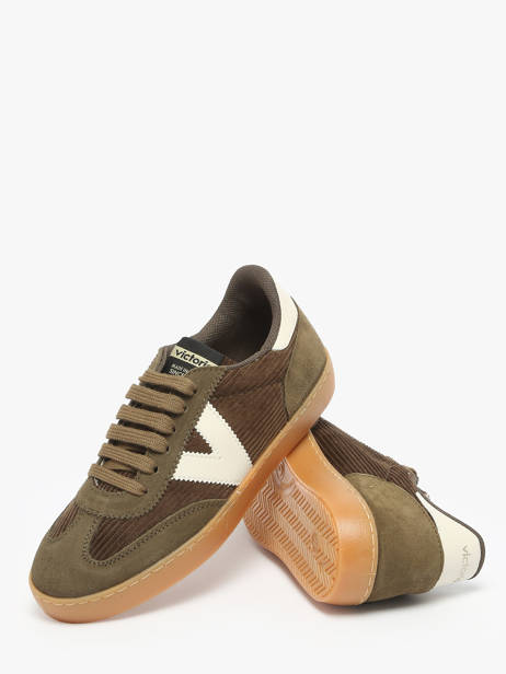 Sneakers Uit Leder Victoria Groen women 1126220 ander zicht 2