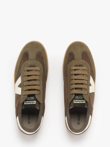 Sneakers Uit Leder Victoria Groen women 1126220 ander zicht 3