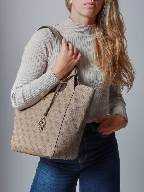 Schoudertas Calista Guess Bruin calista SG733422 ander zicht 1