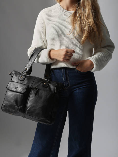 Schoudertas Heritage Leder Biba Violet heritage KEO2L ander zicht 1