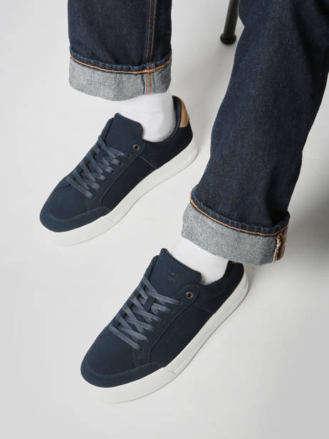 Sneakers Uit Leder Tommy hilfiger Blauw men 5517DW5 ander zicht 1