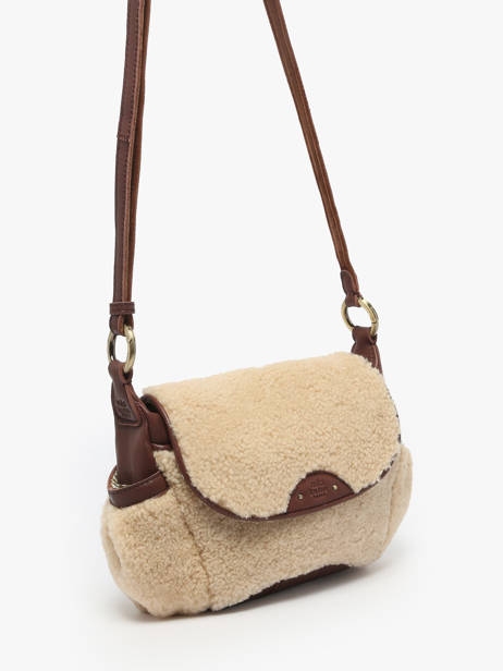 Cross Body Tas Vintage Leder Mila louise Bruin vintage 35231TC ander zicht 1