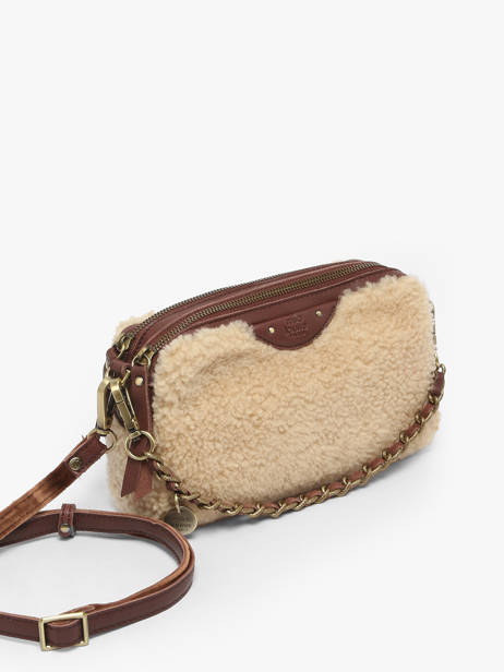 Cross Body Tas Vintage Leder Mila louise Bruin vintage 23673XTC ander zicht 1