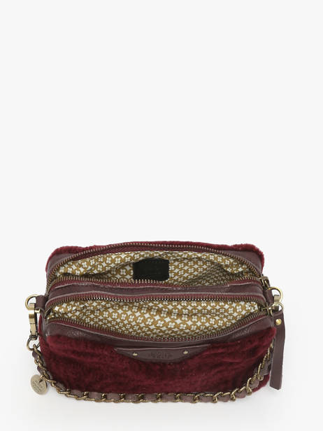 Cross Body Tas Vintage Leder Mila louise Rood vintage 2367XFUC ander zicht 2