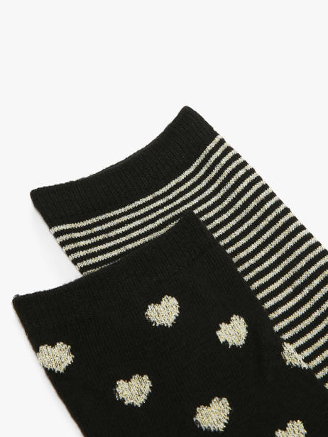 Damessokken Nina 2 Paar Pieces Zwart socks women 17148832 ander zicht 1