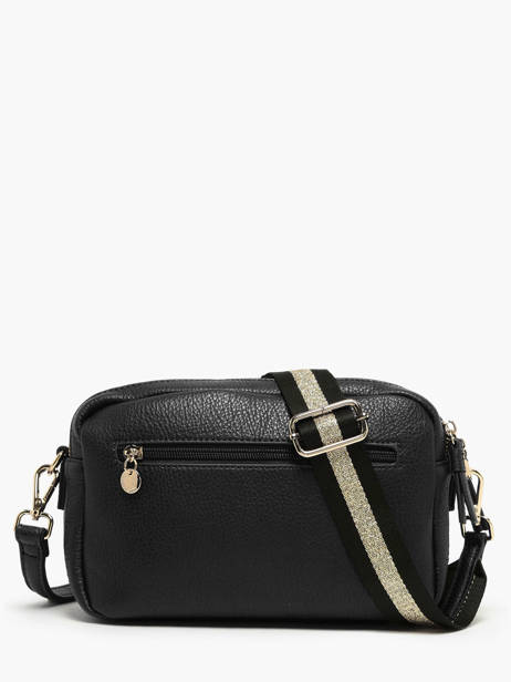 Cross Body Tas Soft Lulu castagnette Zwart soft YAHIA ander zicht 4