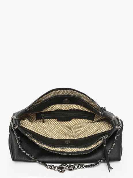 Cross Body Tas Vintage Leder Mila louise Zwart vintage 3822C ander zicht 2