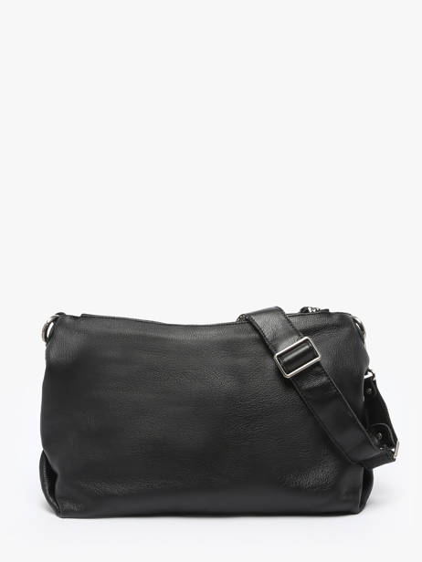 Cross Body Tas Vintage Leder Mila louise Zwart vintage 3822C ander zicht 3