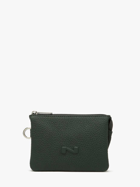 Portemonnee 2 Compartimenten Leder Nathan baume Groen original n 302N
