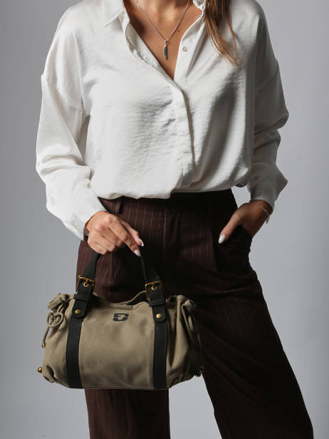 Cross Body Tas Canvas Katoen Gerard darel Groen canvas DCS67450 ander zicht 1