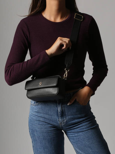 Cross Body Tas Th Distinct Polyurethaan Tommy hilfiger Zwart th distinct AW17455 ander zicht 1