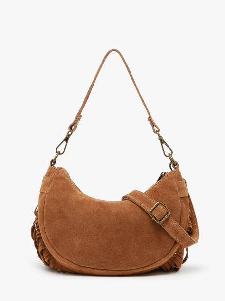 Schoudertas Velvet Milano Bruin velvet VE25064 ander zicht 4