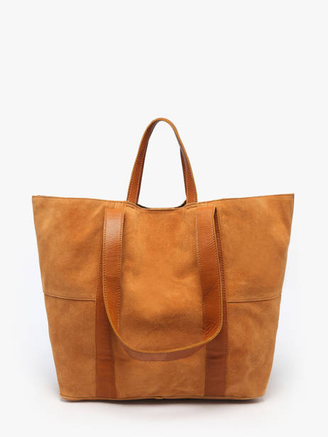 Schoudertas Jasmin Leder Pieces Bruin jasmin 17160092 ander zicht 4